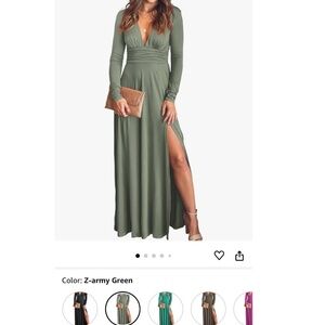 Green Wedding guest dress
